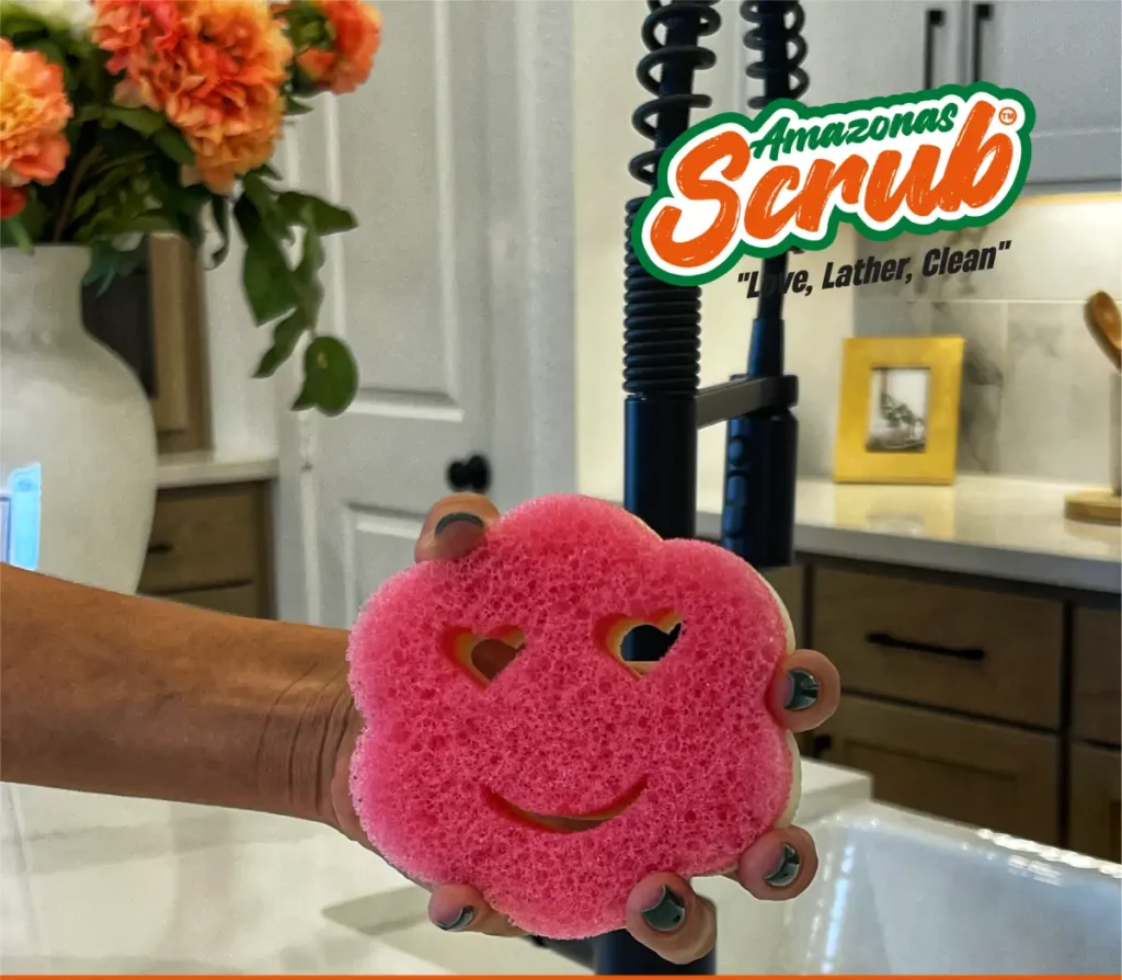 eco-friendly dish sponges Amazonas scrub sponge